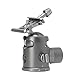 Highline Tripod Ballhead with 360 Degree Fluid Rotating Swivel and 54lb Load Capacity Includes Arca Clamp with 60mm Arca Swiss Plate - Tripod Ball Head for Large Camera Setup (Medium-Gunmetal)