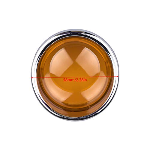 TUINCYN Chroom/zilver motorfiets richtingaanwijzers Vizierstijl met oranje lensafdekking voor Harley Sportster 883 1200… - Image 3