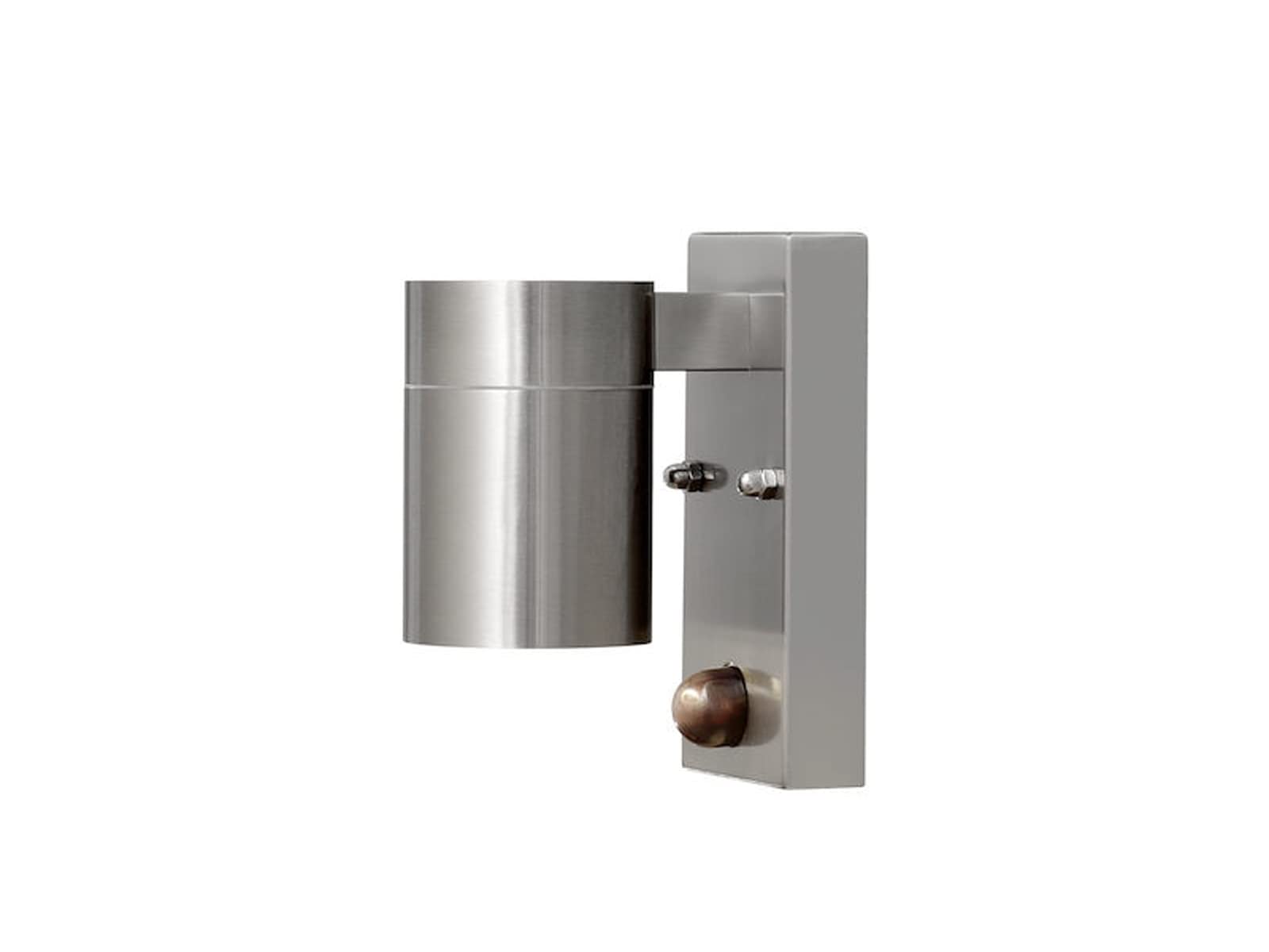 Konstsmide Outdoor Wall Lights Mains Powered/Modena Down with PIR/1 x 35 W GU10 Max Wall Lamp/Clear Glass/Stainless Steel โ image 1
