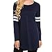 Goddessvan Plus Size Tops, Women Autumn Long Sleeve T-Shirt Sweatshirts Patchwork Blouse Tops