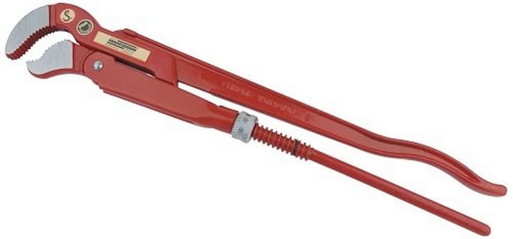 Mannesmann M10880 Corner Pipe Wrench 2.5 cm (1 Inch) with S-Shaped Jaws