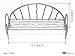 G & F Products 10046 Garden Miniature Metal Bench, Silver, 5.5 in L x 1 in D x 2.5 in T