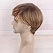 STfantasy Mens Wig Ombre Blonde Brown Short Straight Layered Synthetic Hair for Male Guy Everyday Wear Cosplay Halloween Partythumb 4