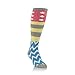 World's Softest Womens Polyester Spandex Cozy Knee High Socks (Calypso Multi)