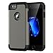 JETech Case for iPhone 8 iPhone 7 Two-Layer Slim Protective (Grey)