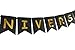 Happy Anniversary Banner - Gold Foiled Birthday Sign - Wedding Anniversary Party Decoration Photo Props Black Gold