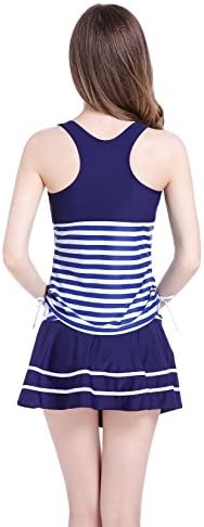 NoNoCat Striped Vintage Tankini Women's Shaping body Swimwear Plus Size Bathing suit for Women