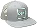 Deep Ocean Square Flat Brim Hat, Gray, One Size