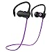 SoundPEATS Wireless Headphone Sweatproof In-ear Stereo Sports Earbuds (6 Hours Play Time, Bluetooth 4.1, aptx, Secure Ear Hooks Design with Cable Clips）- Q9A Purple
