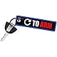 KEYTAILS Keychains, Premium Quality Key Tag for Motorcycle, Car, Scooter, ATV, UTV [Turn to Arm]