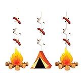 Creative Converting 329322 HANGING CUTOUTS, 36", Multicolor