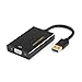 USB to VGA (Display Link Chipset), CableCreation USB 3.0 to VGA External Video Card Support 1080P Compatible with Windows, Mac, Mac OS, Linux, etc, Black primary