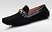 HAPPYSHOP(TM Men's Suede Leather Moccasin Loafers Driving Shoes Comfort Slip-on Penny Loafers Size 38-44