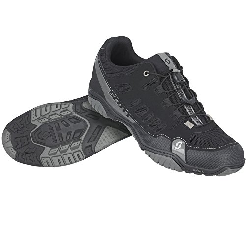 Scott Sports Mens Crus-r Sport/Mountain Cycling Shoe - 242146-1000 (Black/Silver - 45.0)