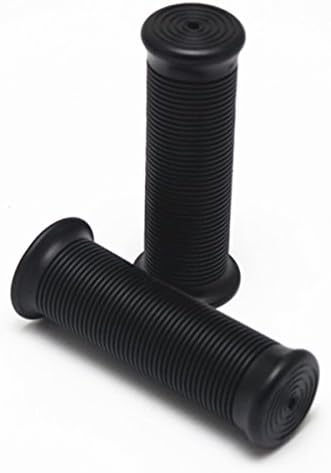 Alamor 7/8inch 22mm Motorcycle Handlebar Hand Grips Cafe Racer Bubber Clubman Custom - Black - Image 4