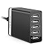 ZILU 40w 5-Port USB Charging Station - Black