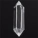 CHARMINER Clear Quartz Crystal, 6 Facet Double Terminated Point Wand Healing Natural Clear Crystal Hexagonal Prism Stone About 7cm/2.8''L Home Decor