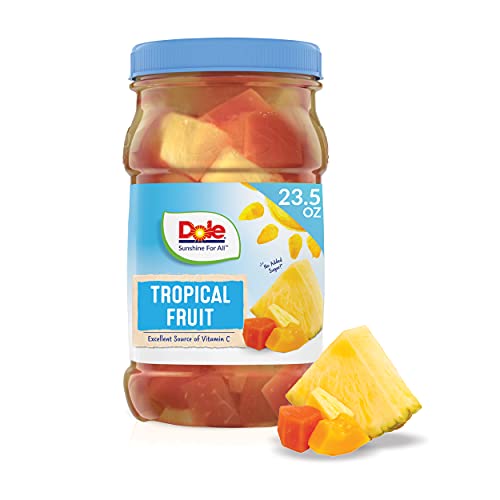 Dole Tropical Fruit in 100 Fruit Juice with Pineapple & Papaya, 23.5