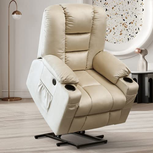 CDCASA Power Lift Recliner Chair for Elderly, Plush Fabric