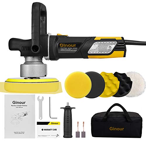 ginour Polisher, 900W 6inch Variable Speed DualAction Random Orbit