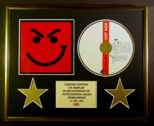 BON JOVI/CD DISPLAY/LIMITED EDITION/COA/HAVE A NICE DAY