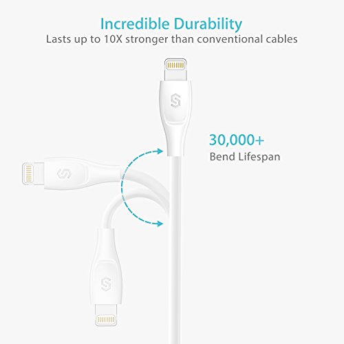 image for iPhone Charger Short Lightning Cable - [Apple MFi Certified] Syncwire 