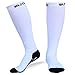 BLITZU Compression Socks 20-30mmHg for Men & Women Best Recovery Performance Stockings for Running, Medical, Athletic, Edema, Diabetic, Varicose Veins, Travel, Pregnancy, Relief Shin Splint L White