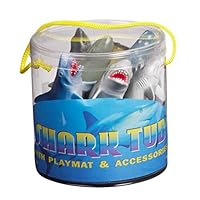 Warm Fuzzy Toys Sharks Tub