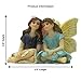PRETMANNS Fairy Garden Fairies – Fairy Figurines – 2 Cute Sitting Fairies – BEST FRIENDS FAIRIES 1 Piece - Fairy Garden Supplies