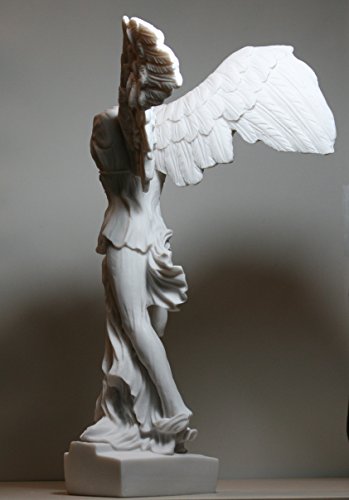greekartshop Winged Nike Victory of Samothrace Goddess Cast Marble Statue Sculpture 14.17΄΄ - Thumbnail 3