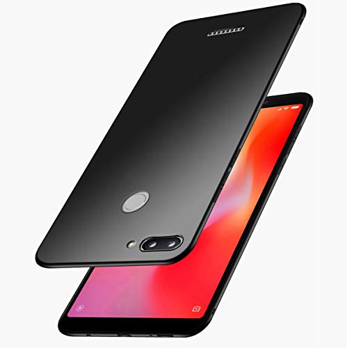 Tarkan Royal Ultra Slim Flexible Soft Back Case Cover for Redmi 6 [Matte Black]