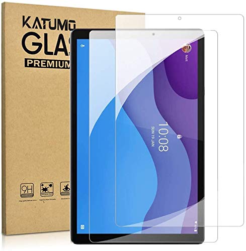 KATUMO [2 Pack Screen Protector compatible with Lenovo Tab M10 10.1 HD 2nd Gen TB-X306F/X306X HD Clear Scratch Resistant Tempered Glass Film Identify Tablet Model （TB-X306X/ X306F）