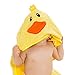 Hooded Towel - Baby Towel with Bonus Washcloth & Rubber Ducky. The Perfect Baby Gift by Squishy Bubs