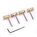 Musiclily Pro 57mm Brass Bridge Saddle Set for 4 String PB Precision Bass JB Jazz Bass Guitar