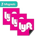 Lyft Sign Magnet - 3 Premium Magnets Bulk Pack - [5