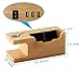 IPUTY Charging Station,USB Charging Stand, Bamboo Wood Mobile Phone Holder w/3 USB Ports Charging Dock Compatible Apple Watch(38mm&42mm),iPhoneX/8/8Plus/7/7Plus/SE/6s/6 Other Smartphone