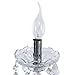 Ridgeyard Clear 10 Lights Modern Luxurious K9 Crystal Chandelier Candle Pendant Lamp Ceiling Living Room Lighting for Dining Bedroom Hallway Entryway Idea Decoration (Clear)