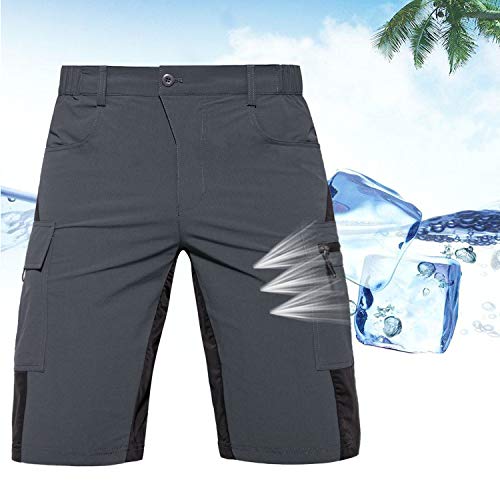 Hiauspor Mens MTB Mountain Bike Shorts 3D Padding Baggy Cycling Biking