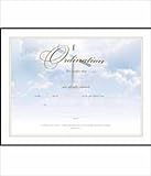 Kitchen Warner Press 308773 Certif Ordination Cross Gold Foil Embossed Book