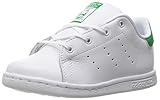 adidas Originals Boys' Stan Smith I Sneaker, White/White/Green, 10 Medium US Toddler