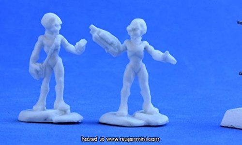 Bones Gray Alien Leaders Miniature Reaper