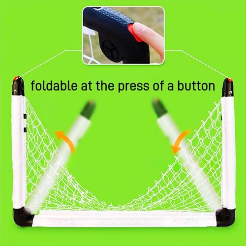 Kids Soccer Goal, Foldable Soccer Goal Toy, Portable Soccer Nets Training Goal Backyard Soccer Net Foldable Target Goal with Carry Bag for The Garden/Indoor/Outdoors Toy