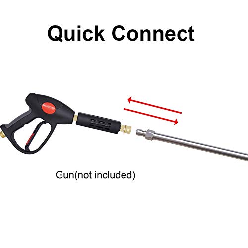 Xiny Tool Pressure Washer Extension Wand, 17 Inch Stainless Steel with