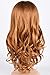 Tofafa Honey Strawberry Blonde 27 Lace Front Wigs 100% Heat Resistant Synthetic Hair Long Wave Wig for Women 18 inches