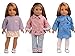 sweet dolly 5PC Doll Clothes Fits 18 Inch American Girl Doll (Warm Winter)
