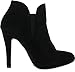Bella Marie Kendall-10 Women's Soft Round Toe Elastic Cut Out Stiletto Booties,Black,9