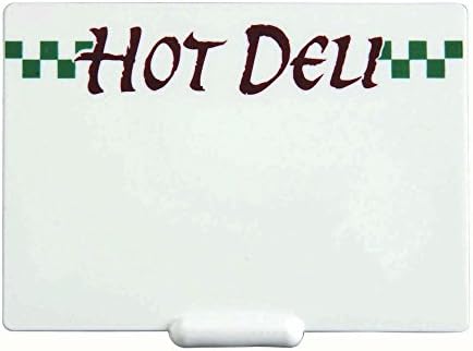 Heat Resistant Write On Wipe Off Tag With Hot Deli Imprint 2 1/2"H x 3 1/2"W