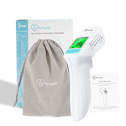 Non Contact Forehead Thermometer for Adults Baby，Infrared No Touch Digital Thermometer for Kids Infant Humans with Fever Alarm, Accuracy Instant Readings and LCD Display