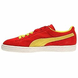 PUMA Suede Classic Sneaker,Flame Scarlet/Sulphur