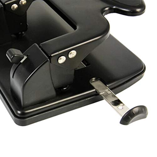 Hanghs Duty 3 Hole Punch with Ergonomic Handle, 35 Sheet Capacity 80g Paper, Black